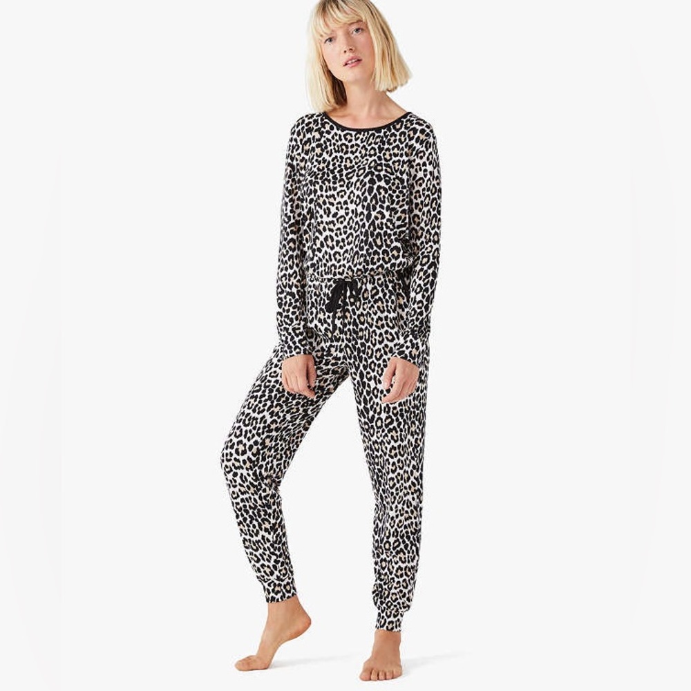 Kate Spade Cheetah Print Knit Romper Women’s Size Small Comfort